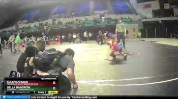 50 lbs Quarterfinal - Della Dangrow, Summerville Takedown Club vs Sullivan Baur, Tomahawk Youth Wrestling Club