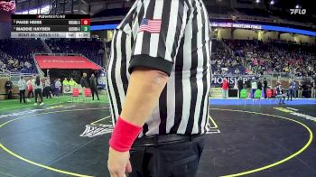 Girls-170 lbs Champ. Round 1 - Adalyn Holmes, Pine River Area Hs Girls vs Kendra Miller, Hazel Park H.s. Girls