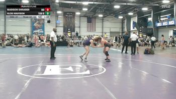 185 lbs Rr Rnd 1 - Madison Shrader, Indiana Outlaws Purple vs Kloe Knutson, Team Nebraska