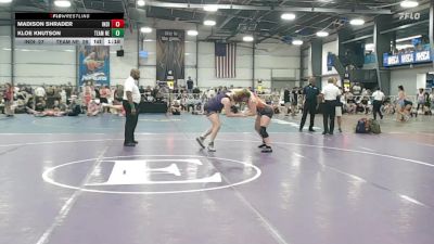185 lbs Rr Rnd 1 - Madison Shrader, Indiana Outlaws Purple vs Kloe Knutson, Team Nebraska