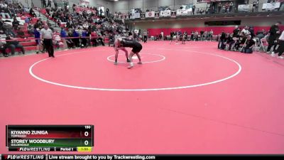 150 lbs Semifinal - Kiyanno Zuniga, Toppenish vs Storey Woodbury, Goldendale