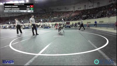 58 lbs Consi Of 8 #1 - Kamdyn Carver, D3 Wrestling Cluib vs Emmett Alvarado, Comanche Takedown Club