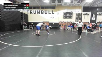 285 lbs Quarterfinal - Luc Abbatemarco, Hall vs A'Marii Dudley, Glastonbury