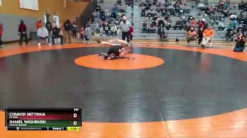 145 lbs Quarterfinal - Daniel Washburn, Mount Baker vs Connor Hettinga, Blaine