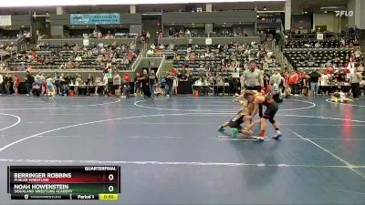 70 lbs Quarterfinal - Berringer Robbins, Purler Wrestling vs Noah Howenstein, Siouxland Wrestling Academy