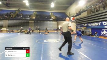 141 lbs 5th Place - Parker Janssen, South Dakota State vs Walker Bents, North Dakota State