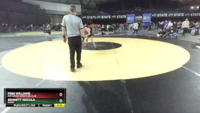 126 lbs 2nd Place Match - Finn Williams, Mat Demon Wrestling Club vs Bennett Nocula, NWWC