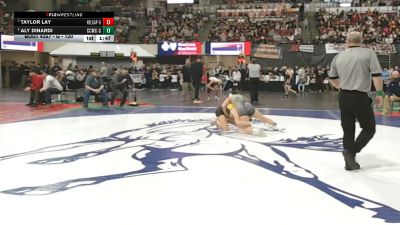 G - 120 lbs Quarterfinal - Taylor Lay, Helena Capital (Girls) vs Aly Dinardi, Custer Co. (Miles City) (Girls)