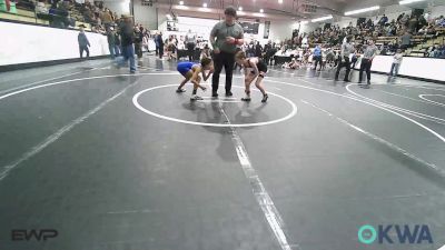 73 lbs Rr Rnd 5 - Kayson Cook, Verdigris Youth Wrestling vs Kirsten Kelso, Tiger Trained Wrestling