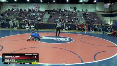 120 lbs 3rd Place Match - Amonte Fleming, Mortimer Jordan HS vs Zeke Smith, Mortimer Jordan HS