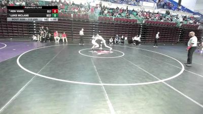 113 lbs 3rd Place - Ken Vang, Belton-Honea Path vs Luke McLane, West-Oak