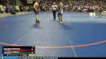 285 lbs Champ. Round 1 - Malakai Robinson, Jamestown vs Gunner Cadreau, Fargo North
