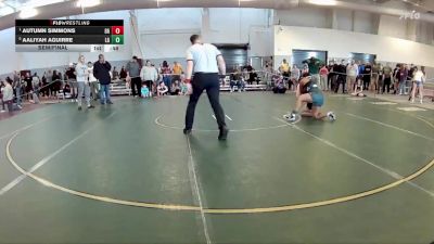 135-138 lbs Semifinal - Autumn Simmons, 84 Athletes vs Aaliyah Aguirre, Locust Grove