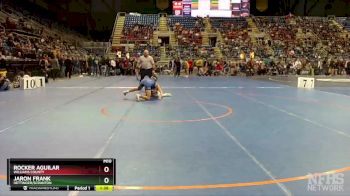 145 lbs Quarterfinal - Rocker Aguilar, Williams County vs Jaron Frank, Hettinger/Scranton