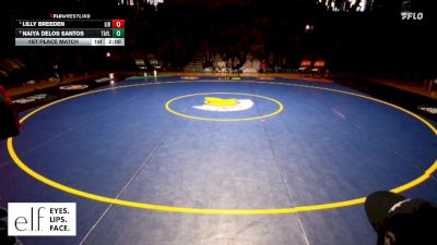 100 lbs. 1st Place Match - Lilly Breeden, Liberty vs Naiya Delos Santos, Taylor County