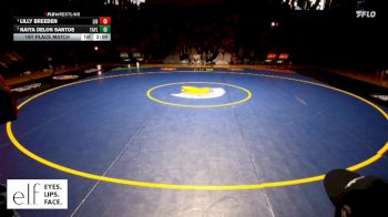 100 lbs. 1st Place Match - Lilly Breeden, Liberty vs Naiya Delos Santos, Taylor County