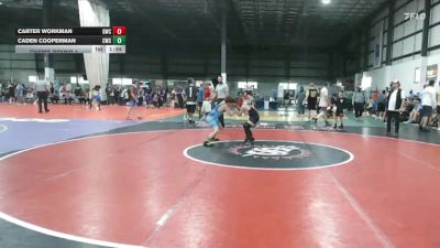 95 lbs Champ. Round 1 - Caden Cooperman, Centerville Wrestling Club vs Carter Workman, Grizzly Wrestling Club