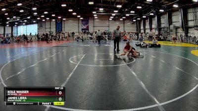 84 lbs Rd# 7- 10:45am Saturday Final Pool - James Liera, Rough House vs Kole Wasser, PA Silver