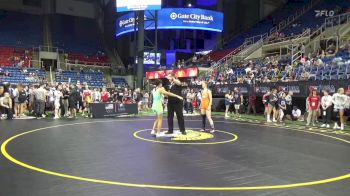 112 lbs Cons 32 #1 - Ariella Miloncus, Illinois vs Michelle Kioltyka, Illinois