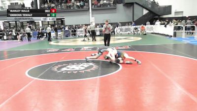4 - 120 lbs Quarterfinal - Manley Nalls, Orange County vs Emmons Tewalt, Hanover