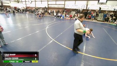 115 lbs Quarterfinal - Cole Sharp, Uintah vs Takoda Boger, Sanderson Wrestling Academy