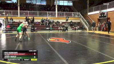 141 lbs Cons. Semi - Aiden Meikle, Big Bend Community College vs Ryo Horikawa, Southwestern Oregon Community College