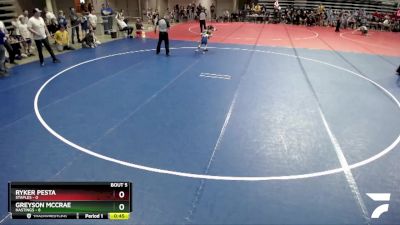 54 lbs Cons. Round 1 - Greyson McCrae, Hastings vs Bennett Anderson, WCA  (West Central Area)