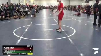 122 lbs Champ. Round 2 - Norah Inman, Waterford WC vs Alexis Riter, Bellevue WC