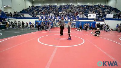 43 lbs Round Of 16 - Preslie Dickerson, Clinton Youth Wrestling vs Owen Trout, Tecumseh Youth Wrestling