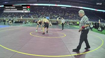 D1-215 lbs Semifinal - Sean O`keefe, Brighton HS vs Logan Criteser, Dakota HS