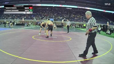 D1-215 lbs Semifinal - Sean O`keefe, Brighton HS vs Logan Criteser, Dakota HS