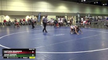 106 lbs Placement Matches (16 Team) - Matthew Braddock, NFWA Oakleaf Knights vs Gavin Samons, Bulldog Wrestling