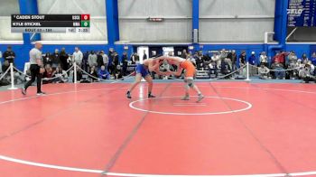 184 lbs Champ. Round 2 - Caden Stout, Coast Guard vs Kyle Stickel, Maine Maritime