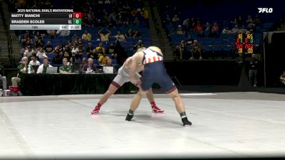 165 lbs Round 1 (16 Team) - Braeden Scoles, Illinois vs Matty Bianchi, Little Rock