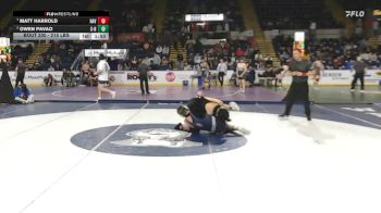 215 lbs Quarterfinal - Matt Harrold, Haverhill vs Owen Pavao, Somerset Berkley