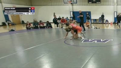 110 Open 3rd Place Match - Ava Gardner, Wartburg vs Keana Bush, Grand View University