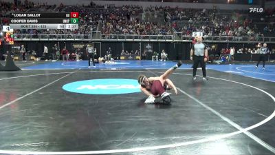 125 lbs Cons. Round 2 - Cooper Davis, UNC Pembroke vs Logan Sallot, Gannon