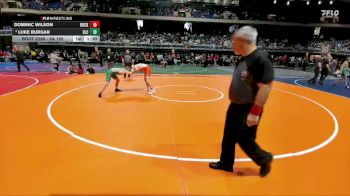 6A 150 lbs Semifinal - Luke Burgar, Southlake Carroll vs Dominic Wilson, Rockwall