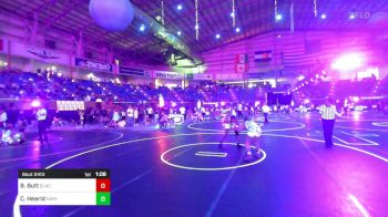 123 lbs Round Of 32 - Bentley Butt, Black Fox Wrestling Academy vs Chloe Hearld, Hays Wrestling Club