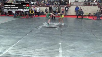 116_G lbs Quarterfinal - Amelia Cobbs, North Allegheny vs Taylor Thompson, Albert Gallatin
