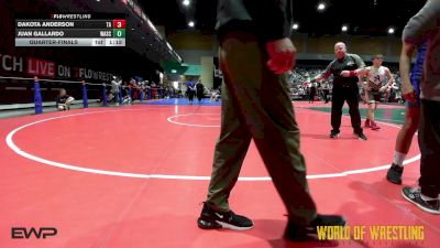 157 lbs Quarterfinal - Dakota Anderson, Team Aggression vs Juan Gallardo, Wasco Wrestling