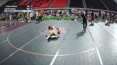 155 lbs Quarters - Kaari Storrs, Alaska vs Hailee Orgill, Washington