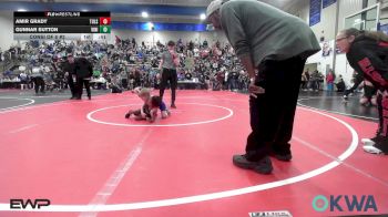 45 lbs Consi Of 8 #2 - Amir Grady, Tulsa North Mabee Stampede vs Gunnar Sutton, Vinita Kids Wrestling