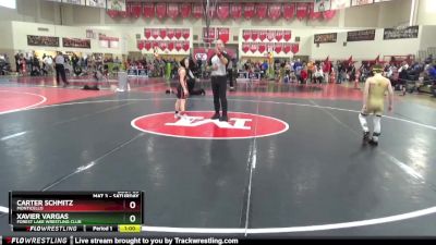 70 lbs Semifinal - Xavier Vargas, Forest Lake Wrestling Club vs Carter Schmitz, Monticello