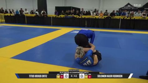 Solomon Nasir Robinson vs Titus Krixus Ortiz 2026 Pan IBJJF Jiu-Jitsu No-Gi Championship