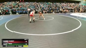 110 lbs Cons. Round 5 - Cambry Suskey, Claremore vs Alana Trigo, Central