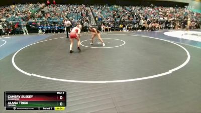 110 lbs Cons. Round 5 - Cambry Suskey, Claremore vs Alana Trigo, Central