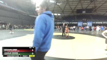 71 lbs Cons. Round 5 - Giovanni Gibbs, Mat Demon Wrestling Club vs Charles Woods, FordDynastyWrestlingClub