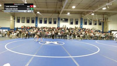 132 lbs 3rd Place - Joie Vangelist, Woburn vs Melanie Miles, Putnam