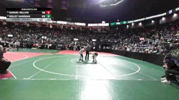 108 lbs Champ. Round 2 - Samuel Million, PSW3 vs Kelley Hageman, CPWA